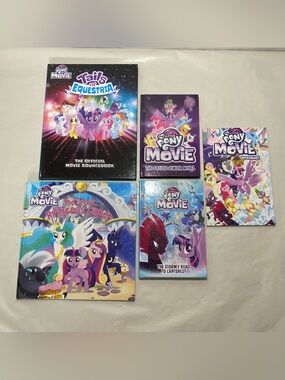 My Little Pony The Movie Prequel Junior Novel Official Sourcebook 5 BOOK LOT